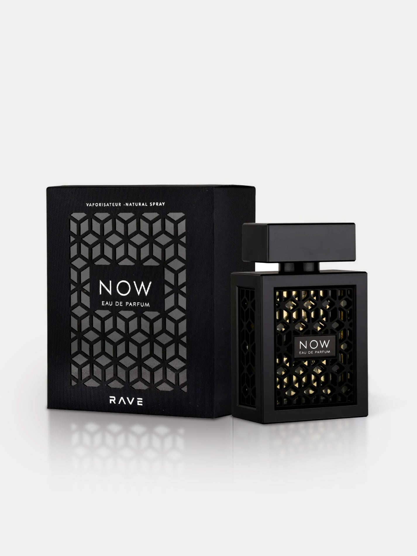RAVE NOW UNISEX BLACK 3.4 OZ. EDP - 100ML BY LATTAFA