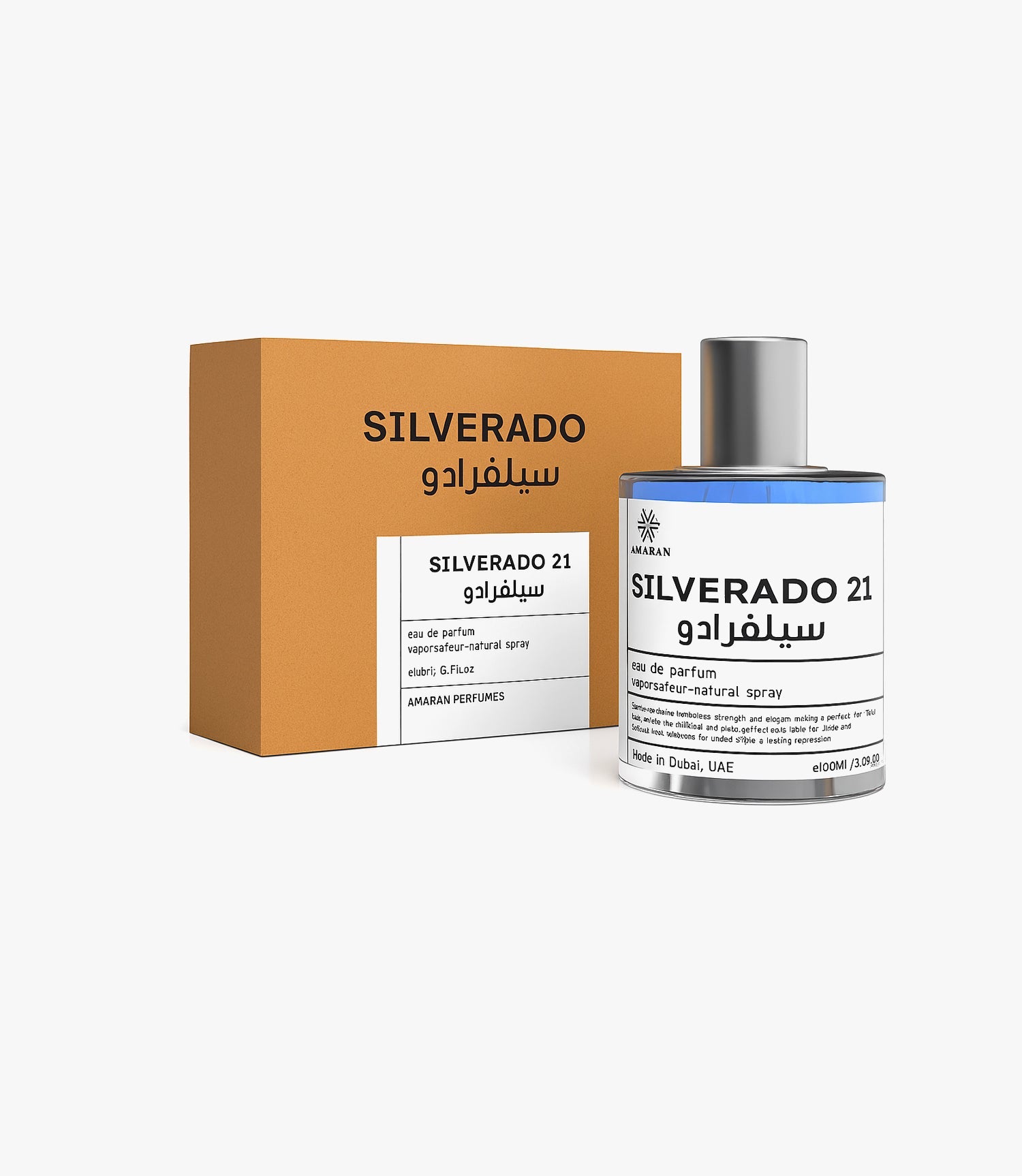 SILVERADO 21 EDP UNISEX - 100ML (3.4oz) BY AMARAN